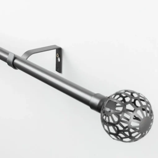 Kit varão extensível FACETTE cinza 120-210cm