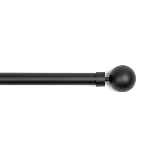Kit varão extensível GAIA preto mate 210-380cm