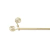 Kit varão extensível marfim e dourado 120-210cm