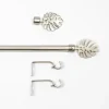 Kit varão extensível prata 120-210cm