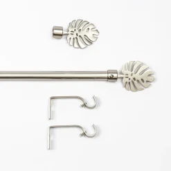 Kit varão extensível prata 120-210cm