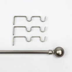 Kit varão extensível prateado 210-380cm