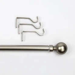 Kit varão extensível prateado 120-210cm