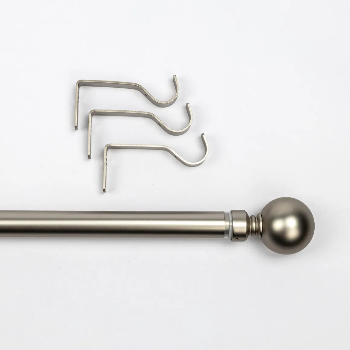 Kit varão extensível prateado 120-210cm