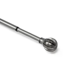 Kit varão extensível prateado 210-380cm