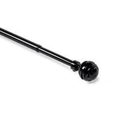 Kit varão extensível preto 120-210cm