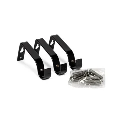 Kit varão extensível preto 120-210cm