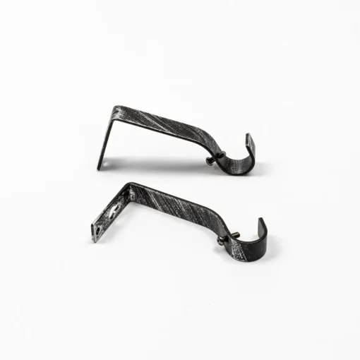 Kit varão extensível preto e prateado 120-210cm d19cm