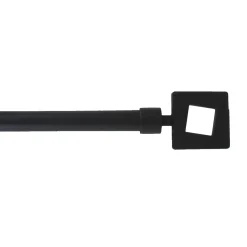 Kit varão extensível preto 120-210cm