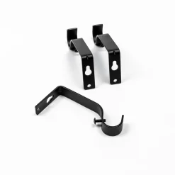 Kit varão extensível preto 120-210cm d19cm