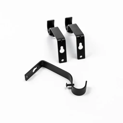 Kit varão extensível preto 120-210cm d19cm