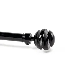 Kit varão extensível preto 210-380cm