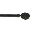 Kit varão extensível preto 210-380cm