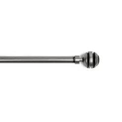 Kit varão extensível villa LOUISE cinza 120-210cm