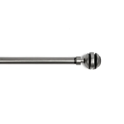 Kit varão extensível villa LOUISE cinza 120-210cm