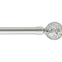 Kit varão extensível VOLTAIRE prateado 120-210cm