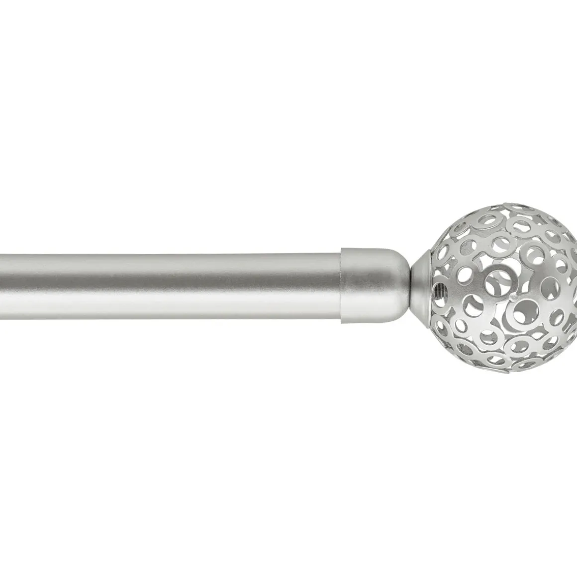 Kit varão extensível VOLTAIRE prateado 120-210cm