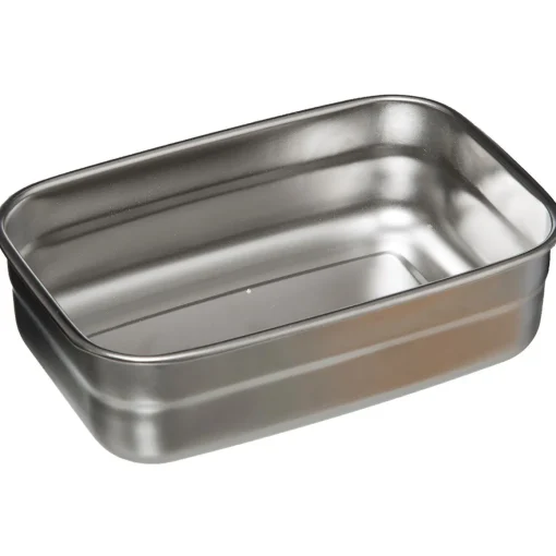Lancheira inox com tampa em bambu