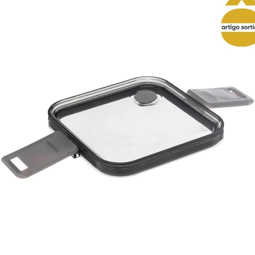Lancheira quadrada com 2 compartimentos 1,5l
