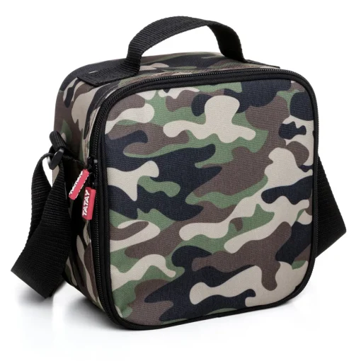 Lancheira térmica verde camuflagem