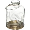 Lanterna decorada WONDER de vidro 17cm