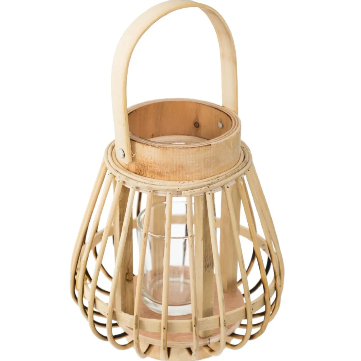 Lanterna decorativa em bambu cor natural