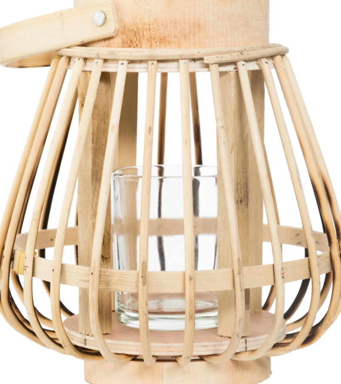 Lanterna decorativa em bambu cor natural