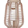 Lanterna decorativa em rattan em forma de colmeia