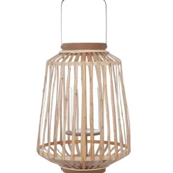 Lanterna decorativa em rattan natural