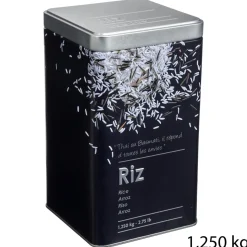 Lata p/ arroz em metal decorada 1,250kg