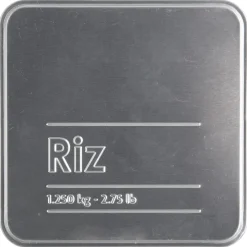 Lata p/ arroz em metal decorada 1,250kg