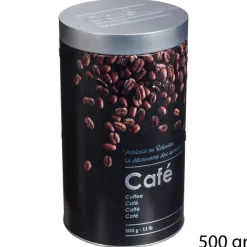 Lata para café em metal decorada 500gr