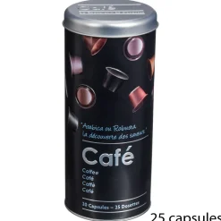 Lata para cápsulas de café em metal