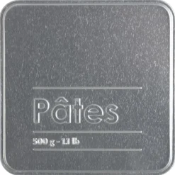 Lata para massa em metal decorada 500gr