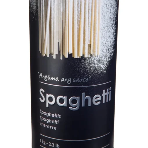 Lata p/esparguete em metal decorada 1kg