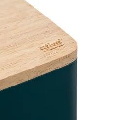 Lata verde em metal para arroz