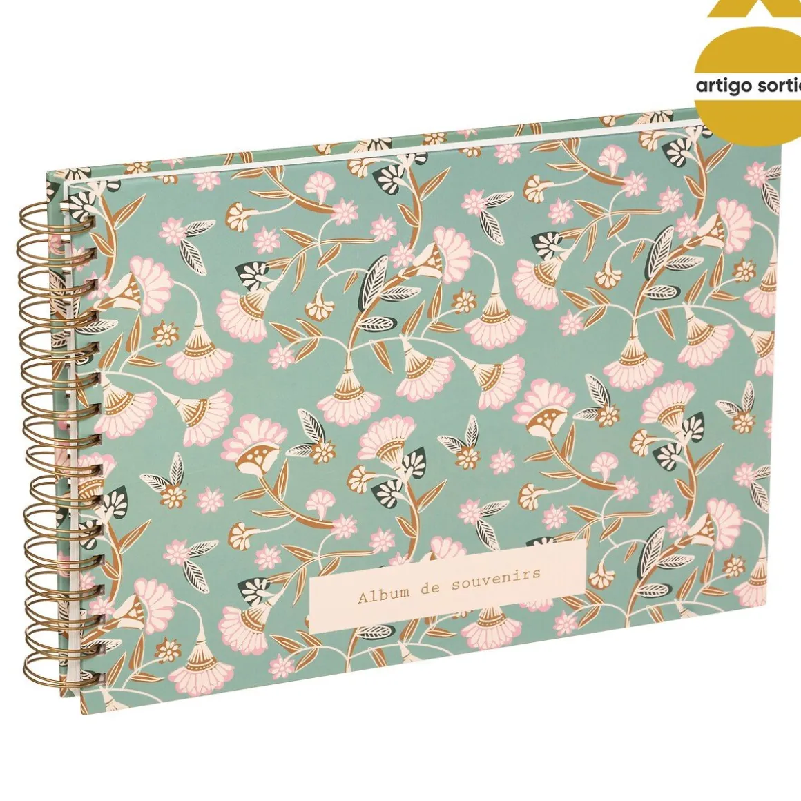 Álbum espiral decorado para 160 fotos