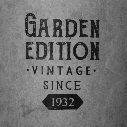 Leiteira decorativa GARDEN EDITION cinza em zinco 48cm