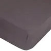 Lençol ajustável linho cinza 140x190cm