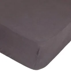 Lençol ajustável linho cinza 140x190cm