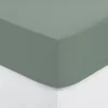 Lençol ajustável verde 140x190cm