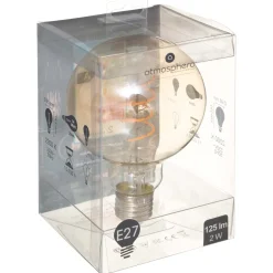 Lâmpada VINTAGE ambar espiral led g95 2w e27