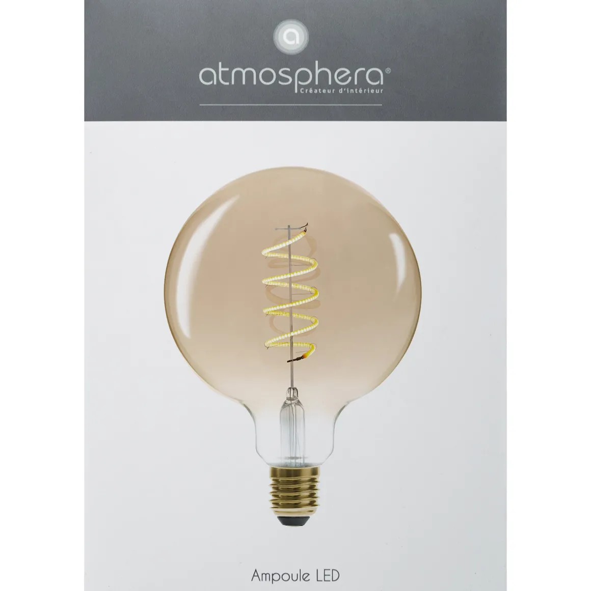 Lâmpada VINTAGE ambar espiral led g125 4w e27