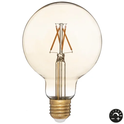 Lâmpada VINTAGE ambar led g95 2w e27