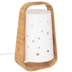 Luz de presença estrelas em bambu