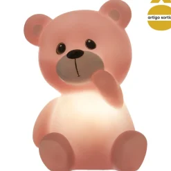 Luz de presença led ursinho 13x10,5x9,2cm