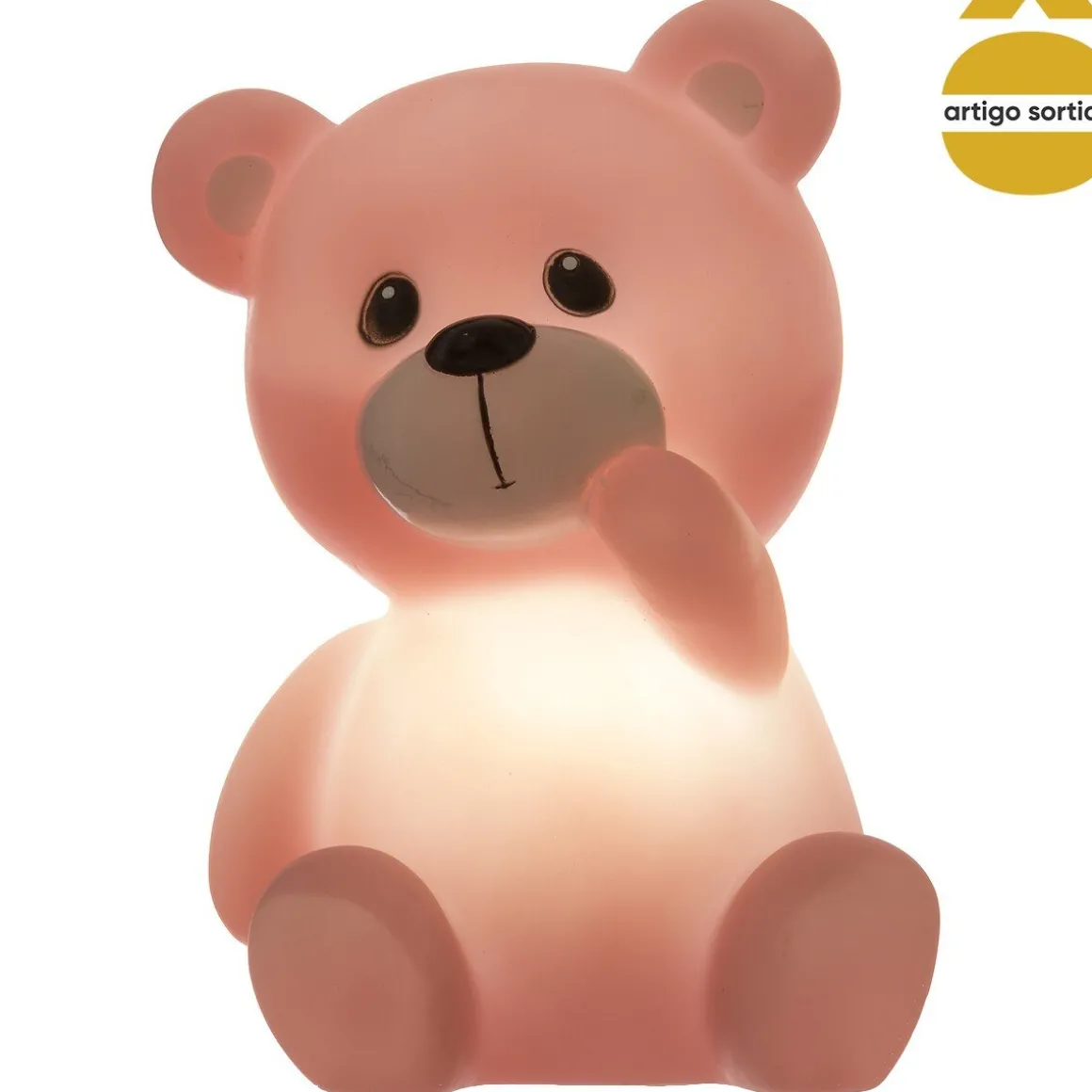Luz de presença led ursinho 13x10,5x9,2cm