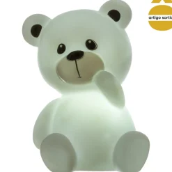 Luz de presença led ursinho 13x10,5x9,2cm