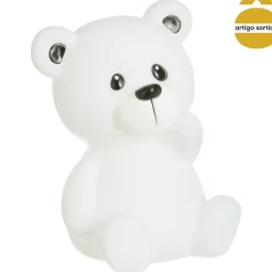 Luz de presença led ursinho 13x10,5x9,2cm