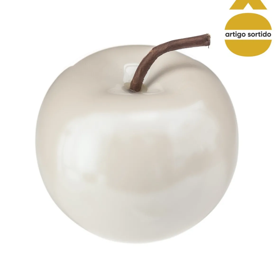 Maçã decorativa em cerâmica